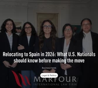 Article header: Relocating to Spain in 2026: What U.S. Nationals Should Know Before Making the Move